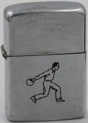 ビンテージzippo 1957年 スポーツシリーズ bowler Sports Series Zippos — LighterGallery.com